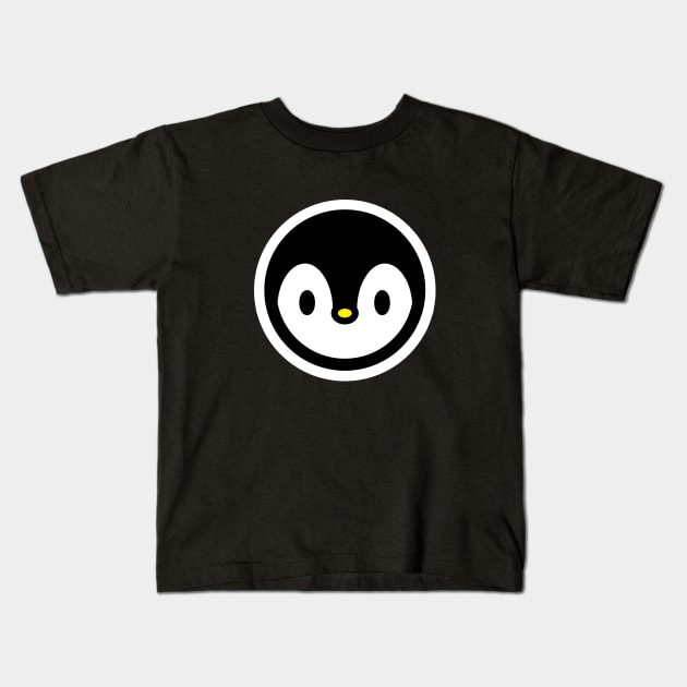 Penguin Bird Cartoon Animal Lover Pet Owner Cute Vintage Ice Bambu Brand Kids T-Shirt by Bambu